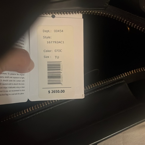 Celine Calfskin Stripped Canvas - Picture 5 of 13